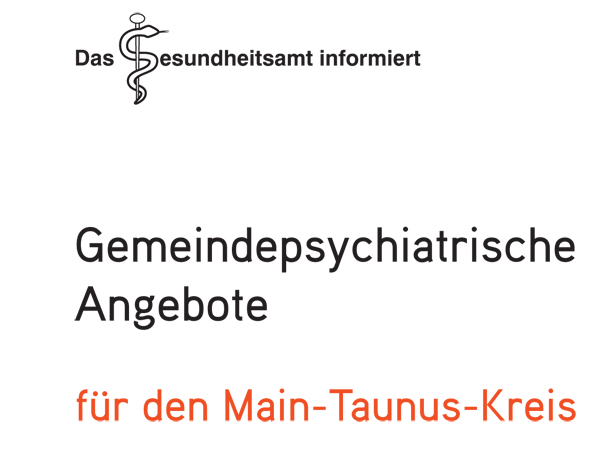 die Titelseite der Broschüre Gemeindepsychiatrische Angebote.