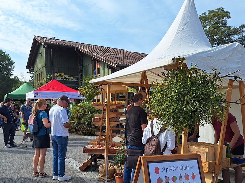 Apfelmarkt am Naturschutzhaus