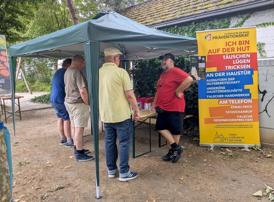 Präventionsrat Rückblick - Informationsstand der Flörsheimer SfS beim Grillnachmittag der VdK 2025