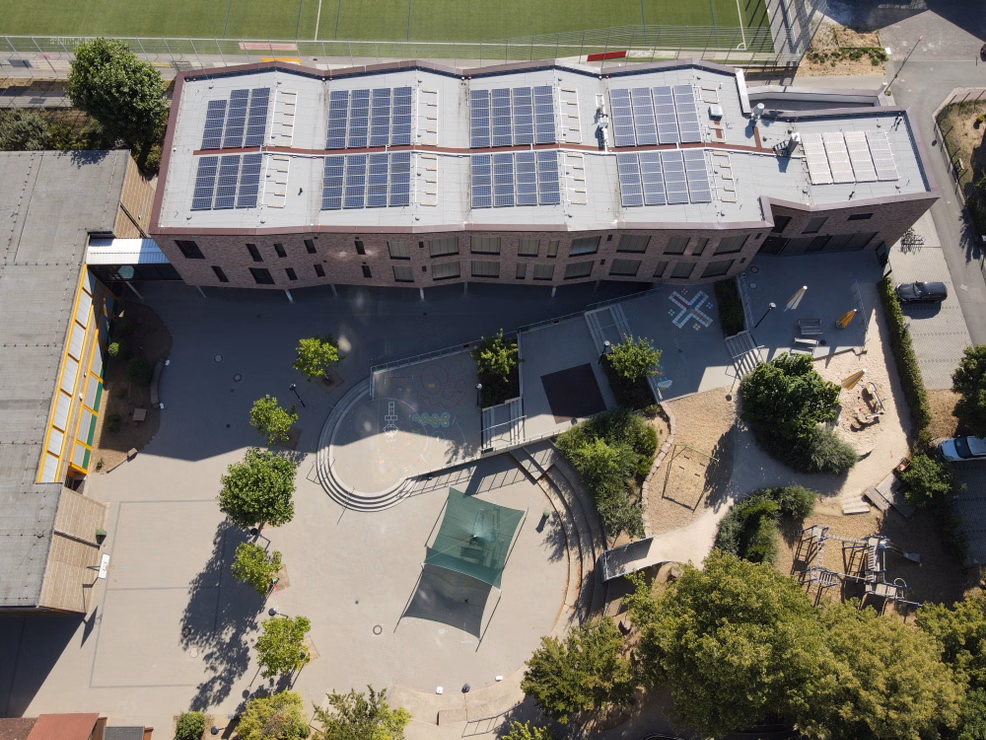 Photovoltaikanlage auf der Grundschule Südwest in Eschborn