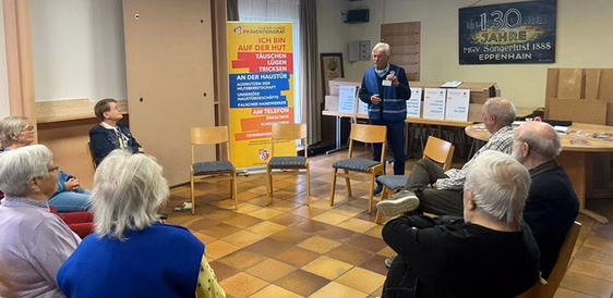 Präventionsrat Rückblicke - Vortrag über die Maschen der Trickbetrüger beim VdK Kelkheim-Eppenhain