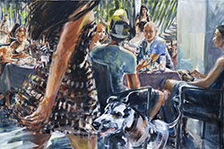 Eine Illustration eines Kunstgemäldes