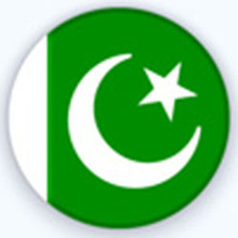 die pakistanische Flagge.