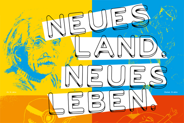 Ausschnitt des Titelbilds der Broschüre Neues Land, neues Leben