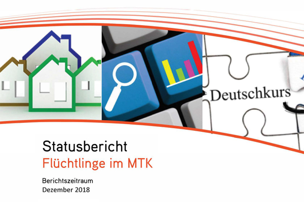 einen Ausschnitt der Titelseite des Statusbericht Flüchtlinge im MTK