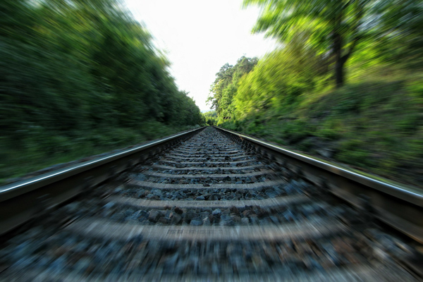 eine Bahnschiene