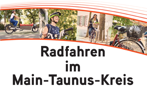 Ausschnitt des Titelbilds der Broschüre Radfahren im Main-Taunus-Kreis