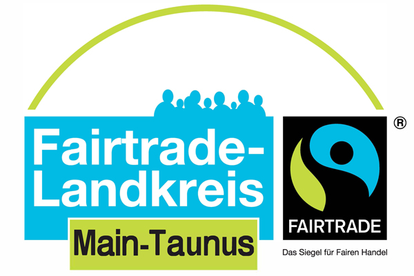 Logo, das den Main-Taunus-Kreis als Fairtrade-Landkreis auszeichnet