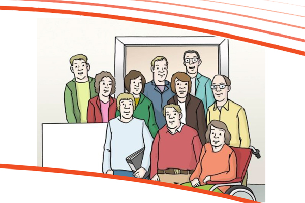Ausschnitt aus dem Titelbild des Flyers des Kreisbehindertenbeirats