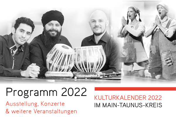 Ausschnitt der Titelseite des Kulturkalenders 2022 des Main-Taunus-Kreises