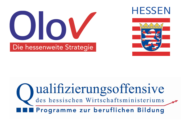 verschiedene Logos rund um das Programm OloV