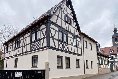 ein Fachwerkhaus
