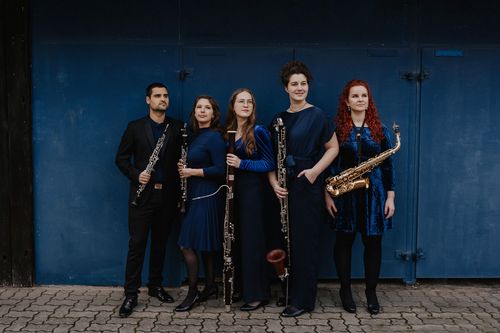 ein Bläserquintett
