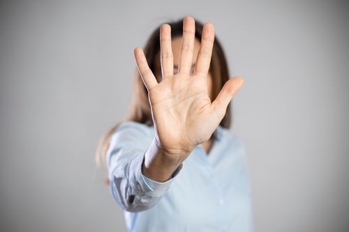 Hand einer Frau